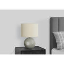 Monarch I 9653 19"H Table Lamp - Grey Resin/Ivory Shade IMAGE 2