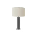 Monarch I 9657 28"H Table Lamp - Nickel Metal/Ivory Shade IMAGE 3