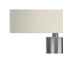 Monarch I 9657 28"H Table Lamp - Nickel Metal/Ivory Shade IMAGE 4