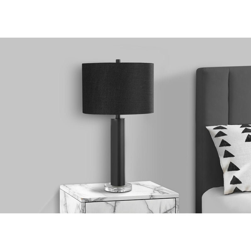 Monarch I 9658 28"H Table Lamp - Black Metal/Black Shade IMAGE 2