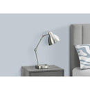 Monarch I 9659 17"H Table Lamp - Nickel Metal/Nickel Shade/Usb IMAGE 2