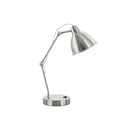 Monarch I 9659 17"H Table Lamp - Nickel Metal/Nickel Shade/Usb IMAGE 3