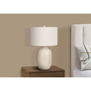 Monarch I 9704 26"H Table Lamp - Cream Ceramic/Ivory Shade IMAGE 2