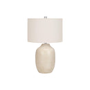 Monarch I 9704 26"H Table Lamp - Cream Ceramic/Ivory Shade IMAGE 3