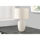Monarch I 9707 25"H Table Lamp - Cream Ceramic/Ivory Shade IMAGE 1