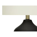 Monarch I 9708 22"H Table Lamp - Black Ceramic/Ivory Shade IMAGE 5