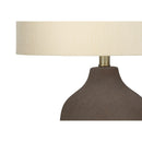 Monarch I 9709 27"H Table Lamp - Grey Ceramic/Beige Shade IMAGE 5
