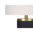 Monarch I 9710 24"H Table Lamp - Black Concrete/Ivory Shade IMAGE 5