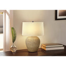 Monarch I 9713 25"H Table Lamp - Beige Rattan/Beige Shade IMAGE 1