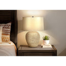 Monarch I 9713 25"H Table Lamp - Beige Rattan/Beige Shade IMAGE 2