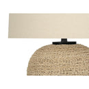 Monarch I 9713 25"H Table Lamp - Beige Rattan/Beige Shade IMAGE 5
