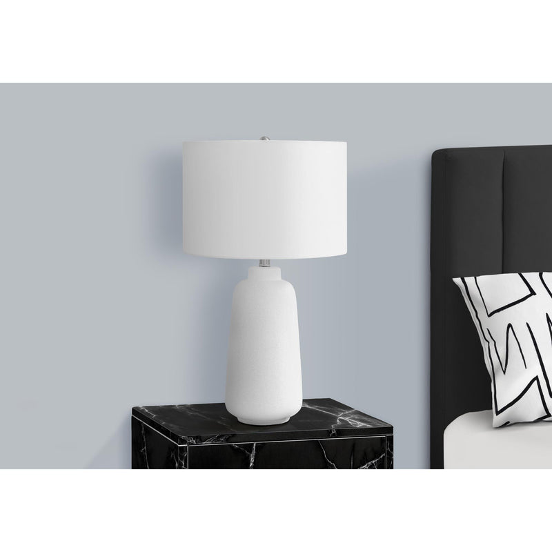 Monarch I 9716 26"H Table Lamp - Cream Ceramic/Ivory Shade IMAGE 2