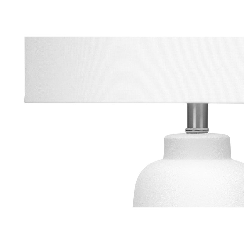 Monarch I 9716 26"H Table Lamp - Cream Ceramic/Ivory Shade IMAGE 5