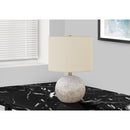Monarch I 9717 20"H Table Lamp - Grey Concrete/Ivory Shade IMAGE 1