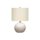 Monarch I 9717 20"H Table Lamp - Grey Concrete/Ivory Shade IMAGE 3
