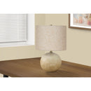 Monarch I 9718 20"H Table Lamp - Beige Concrete/Beige Shade IMAGE 1