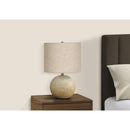 Monarch I 9718 20"H Table Lamp - Beige Concrete/Beige Shade IMAGE 2