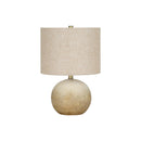 Monarch I 9718 20"H Table Lamp - Beige Concrete/Beige Shade IMAGE 3
