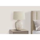 Monarch I 9719 26"H Table Lamp - Cream Ceramic/Ivory Shade IMAGE 2
