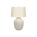 Monarch I 9719 26"H Table Lamp - Cream Ceramic/Ivory Shade IMAGE 3
