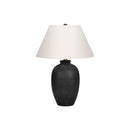 Monarch I 9721 24"H Table Lamp - Black Ceramic/Ivory Shade IMAGE 3