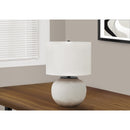 Monarch I 9722 21"H Table Lamp - Cream Ceramic/Ivory Shade IMAGE 1