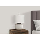 Monarch I 9722 21"H Table Lamp - Cream Ceramic/Ivory Shade IMAGE 2