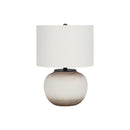 Monarch I 9722 21"H Table Lamp - Cream Ceramic/Ivory Shade IMAGE 3