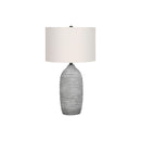 Monarch I 9723 27"H Table Lamp - Grey Resin/Ivory Shade IMAGE 3
