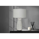 Monarch I 9725 27"H Table Lamp - Grey Ceramic/Grey Shade IMAGE 1