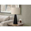 Monarch I 9726 27"H Table Lamp - Black Resin/Beige Shade IMAGE 1