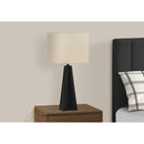 Monarch I 9726 27"H Table Lamp - Black Resin/Beige Shade IMAGE 2