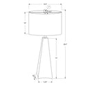 Monarch I 9726 27"H Table Lamp - Black Resin/Beige Shade IMAGE 7