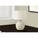 Monarch I 9730 20"H Table Lamp - Cream Concrete/Ivory Shade IMAGE 1