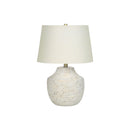 Monarch I 9730 20"H Table Lamp - Cream Concrete/Ivory Shade IMAGE 3