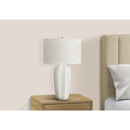 Monarch I 9731 27"H Table Lamp - Cream Ceramic/Ivory Shade IMAGE 2