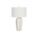 Monarch I 9731 27"H Table Lamp - Cream Ceramic/Ivory Shade IMAGE 3
