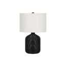 Monarch I 9734 23"H Table Lamp - Black Rattan/Ivory Shade IMAGE 3