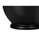 Monarch I 9739 17"H Table Lamp - Black Ceramic/Ivory Shade IMAGE 4