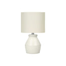 Monarch I 9740 17"H Table Lamp - Cream Ceramic/Ivory Shade IMAGE 3