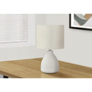 Monarch I 9741 17"H Table Lamp - Cream Ceramic/Ivory Shade IMAGE 1