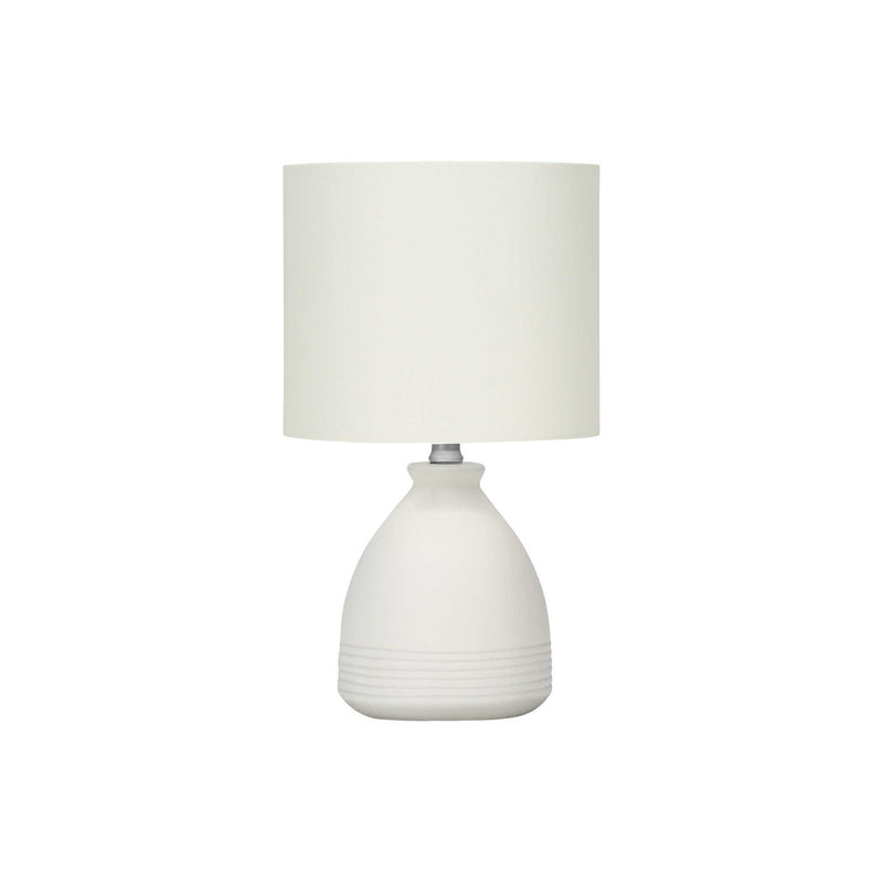 Monarch I 9741 17"H Table Lamp - Cream Ceramic/Ivory Shade IMAGE 3