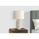 Monarch I 9742 28"H Table Lamp - Cream Resin/Ivory Shade IMAGE 2