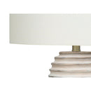 Monarch I 9742 28"H Table Lamp - Cream Resin/Ivory Shade IMAGE 5