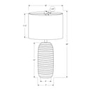 Monarch I 9742 28"H Table Lamp - Cream Resin/Ivory Shade IMAGE 7