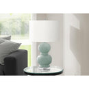 Monarch I 9743 25"H Table Lamp - Blue Ceramic/Ivory Shade IMAGE 1
