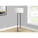 Monarch I 9752 62"H Floor Lamp - Black Metal/Ivory IMAGE 2