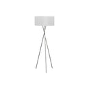 Monarch I 9757 62"H Tripod Floor Lamp - Nickel Metal/Grey IMAGE 3