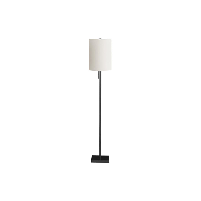 Monarch I 9758 62"H Floor Lamp - Black Metal/Ivory Shade IMAGE 3