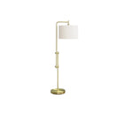 Monarch I 9761 63"H Floor Lamp - Brass Metal/Ivory Shade IMAGE 3